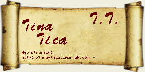 Tina Tica vizit kartica
